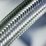 Reinforced,Hose,With,Steel,Wire,Texture,Of,Fuel,Supply,System