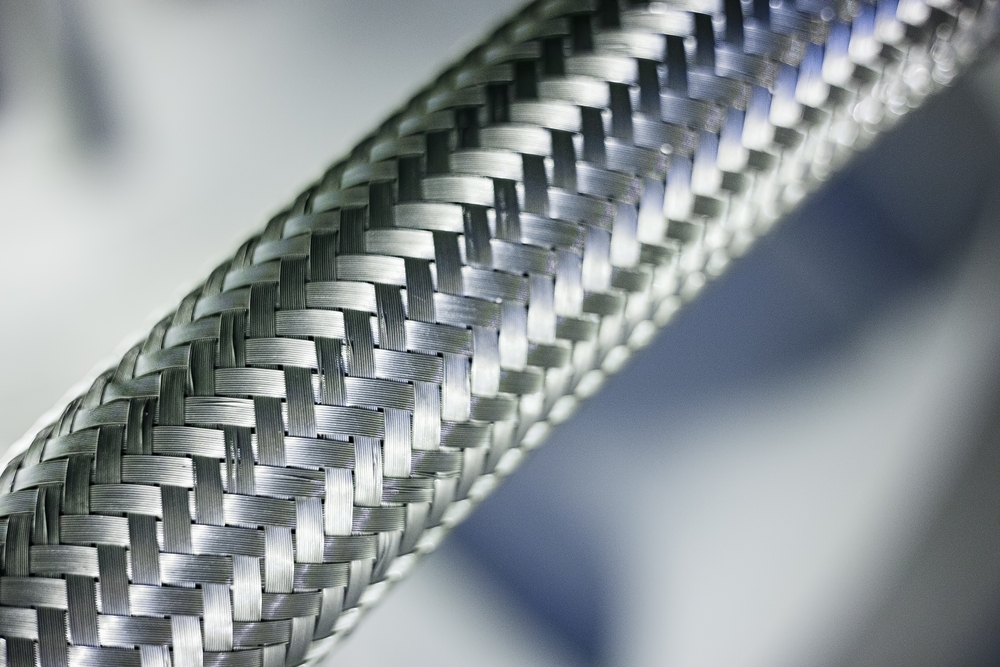Reinforced,Hose,With,Steel,Wire,Texture,Of,Fuel,Supply,System